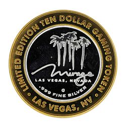 .999 Silver The Mirage Las Vegas, Nevada $10 Casino Limited Edition Gaming Token
