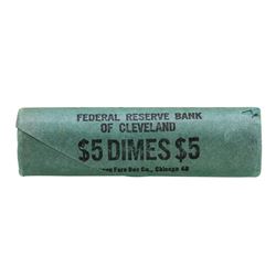 Roll of (50) 1960-D Brilliant Uncirculated Roosevelt Dimes