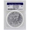 Image 1 : 2017-W $1 American Silver Eagle Coin PCGS MS70 First Strike