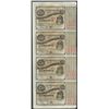 Image 1 : Uncut Sheet of (4) State of Louisiana Baby Bond Obsolete Notes