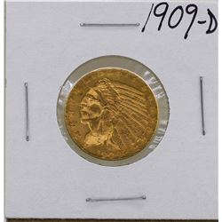 1909-D $5 Indian Head Half Eagle Gold Coin