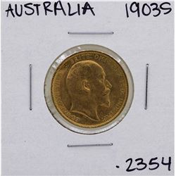 1903-S Australia King George V Sovereign Gold Coin