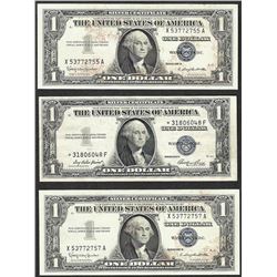 Lot of (3) 1935/1957B $1 Silver Certificate Notes
