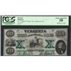 Image 1 : 1862 $10 Virginia Treasury Note Obsolete PCGS Choice About New 58