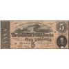 Image 1 : 1864 $5 Confederate States of America Note