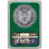 Image 2 : 2018 $1 American Silver Eagle Coin NGC MS69 Early Releases Green Core