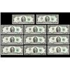 Image 1 : Lot of (11) 1976 $2 Federal Reserve Notes