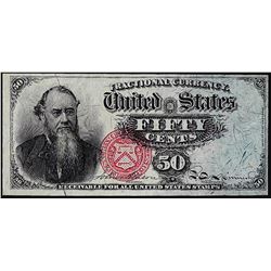 March 3, 1863 Fifty Cents Fourth Issue Fractional Currency Note