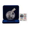 Image 1 : 1988 Rarities Mint Walt Disney 60 Years Mickey & Walt 5oz .999 Silver Coin w/Box