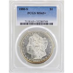 1880-S $1 Morgan Silver Dollar Coin PCGS MS65+
