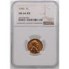 Image 1 : 1956 Lincoln Wheat Penny Coin NGC MS66RD