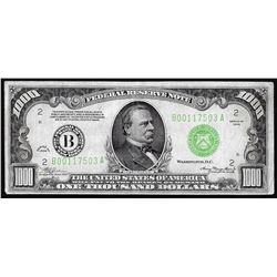 1934 $1,000 Federal Reserve Note New York