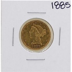 1885 $5 Liberty Head Half Eagle Gold Coin