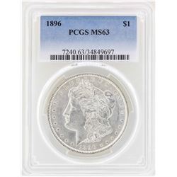1896 $1 Morgan Silver Dollar Coin PCGS MS63