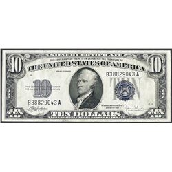 1934C $10 Silver Certificate Note