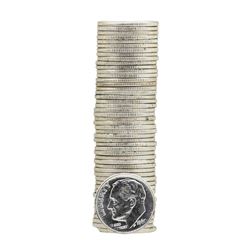 Roll of (50) 1963 Brilliant Uncirculated Roosevelt Dimes