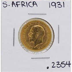 1931 South Africa Sovereign Gold Coin