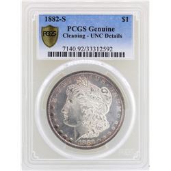 1882-S $1 Morgan Silver Dollar Coin PCGS Unc Details