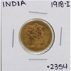 1918-I India Sovereign Gold Coin