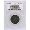Image 1 : 1711-D French Colonies 30 Deniers Coin PCGS Genuine