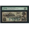 Image 1 : 1850's $5 The Cochituate Bank Obsolete Note PMG Very Fine 25