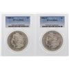 Image 1 : Lot of 1884-O & 1885-O $1 Morgan Silver Dollar Coins PCGS MS63
