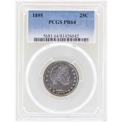 1895 Barber Quarter Proof Coin PCGS PR64