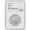 Image 1 : 1943 Walking Liberty Half Dollar Coin NGC MS64