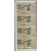 Image 1 : Uncut Sheet of (4) State of Louisiana Baby Bond Obsolete Notes