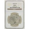 Image 1 : 1934-D $1 Peace Silver Dollar Coin NGC MS63