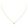 Image 1 : 18KT Yellow Gold 0.55 ctw Diamond Solitaire Pendant with Chain