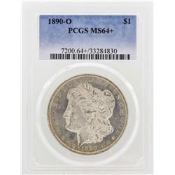 1890-O $1 Morgan Silver Dollar Coin PCGS MS64+