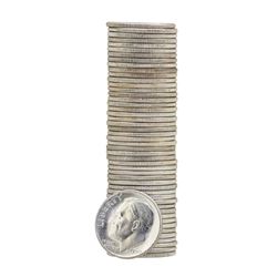 Roll of (50) 1960 Brilliant Uncirculated Roosevelt Dimes