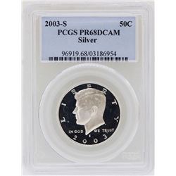 2003-S Kennedy Half Dollar Silver Coin PCGS PR68DCAM