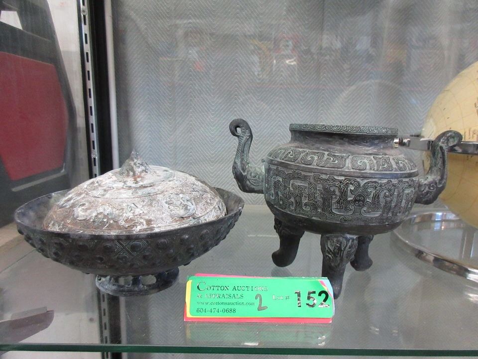 Vintage Asian Incense Burner & Container