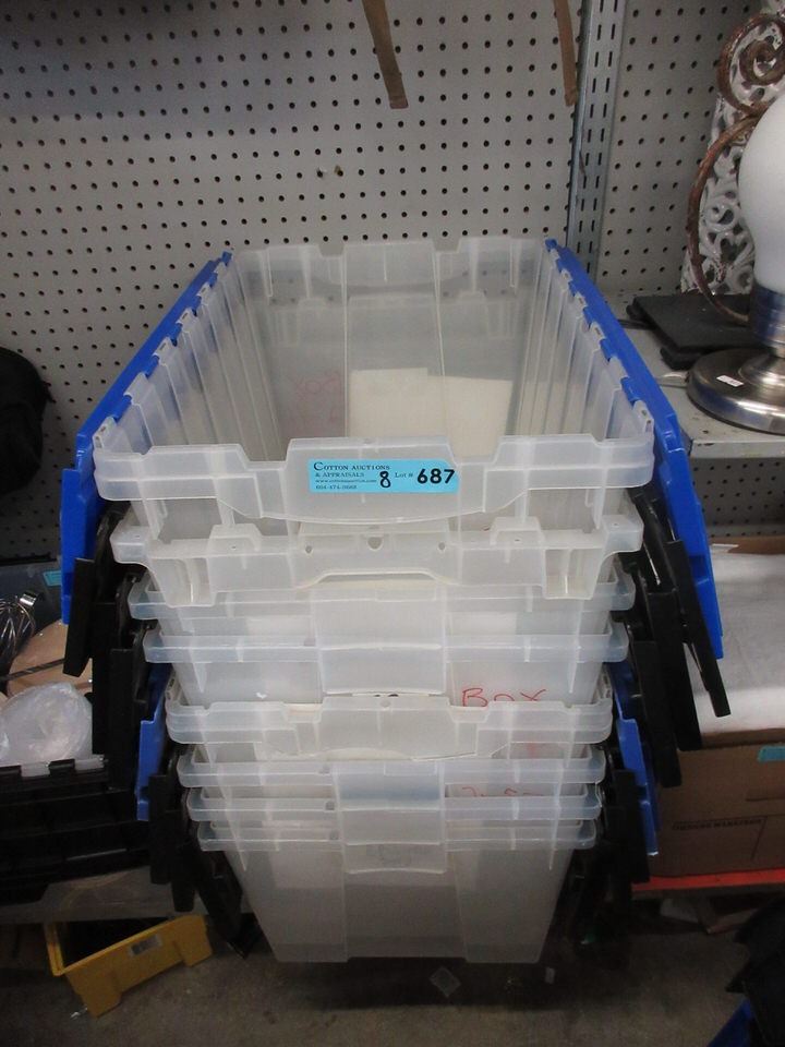 8 Large Flip Top Totes