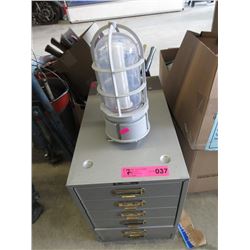 Metal File Drawer & Light