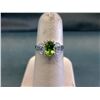 Image 1 : Peridot Tanzanite & Diamond Dinner Ring