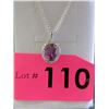 Image 1 : 3.5 Carat Amethyst and Diamond Necklace