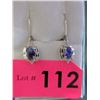 Image 1 : New Sapphire & Diamond Dangle Earrings