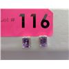 Image 1 : New Amethyst & Diamond Earrings