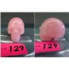 Image 1 : Genuine Hand Carved Rose Quartz Skull