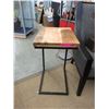 Image 1 : New Wood Top Metal Frame End Table