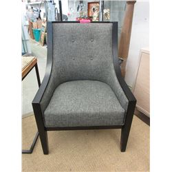 New Wood Framed Fabric Upholstered Arm Chair