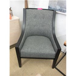 New Wood Framed Fabric Upholstered Arm Chair
