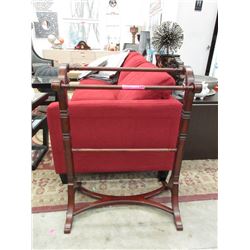 New Bombay Co. Wood Towel Rack