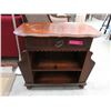 Image 1 : Vintage Walnut Side Table/Magazine Rack