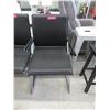 Image 1 : Chrome & Black Leather Like Arm Chair
