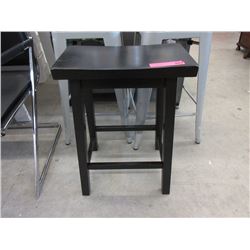 Black Wood Shinto Stool