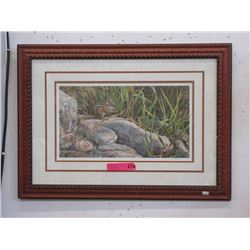 1986 Limited Edition A. Casey Chipmunk Print